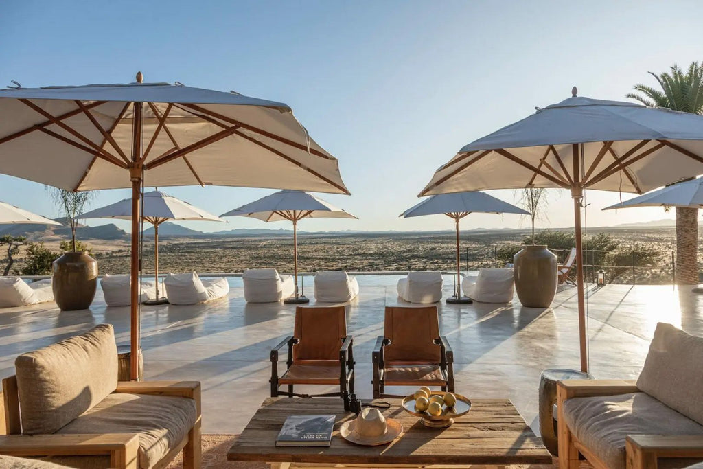 Gmundner Lodge set within the Namibian landscape